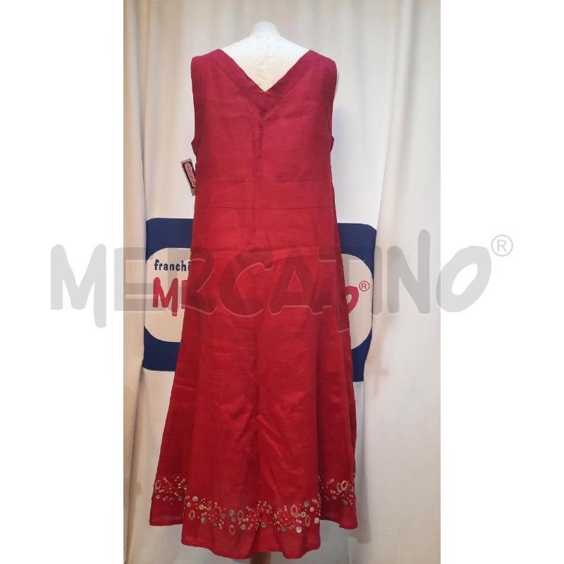 VESTITO DONNA ENNIO RICCI ROSSO CON APPLICAZIONI | Mercatino dell'Usato Catania stazione centrale 3