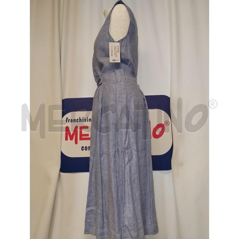 VESTITO DONNA ESPRIT  AZZURRO A RIGHE  | Mercatino dell'Usato Catania stazione centrale 2