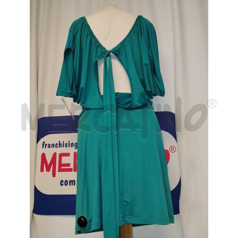 VESTITO DONNA FORNARINA VERDE | Mercatino dell'Usato Catania stazione centrale 3