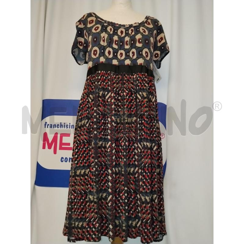 VESTITO DONNA GAS   FANTASIA BLU  E BORDEUX  | Mercatino dell'Usato Catania stazione centrale 1