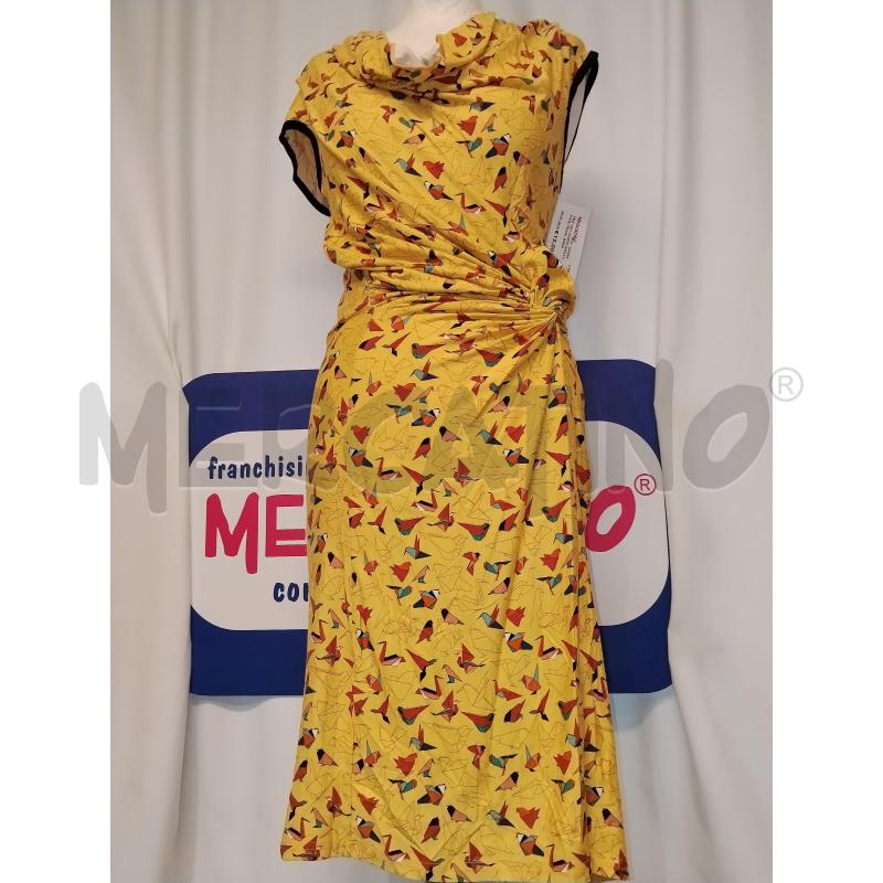 VESTITO DONNA GIALLO A FANTASIA  BABA DESIGN  | Mercatino dell'Usato Catania stazione centrale 1