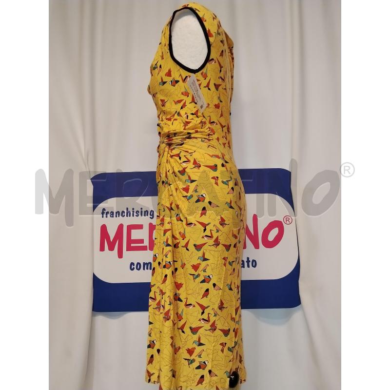 VESTITO DONNA GIALLO A FANTASIA  BABA DESIGN  | Mercatino dell'Usato Catania stazione centrale 2