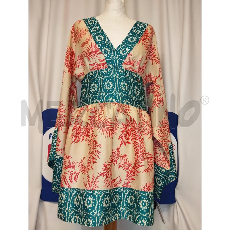 VESTITO DONNA GUESS  BEIGE E ROSA  A FANTASIA  | Mercatino dell'Usato Catania stazione centrale 1