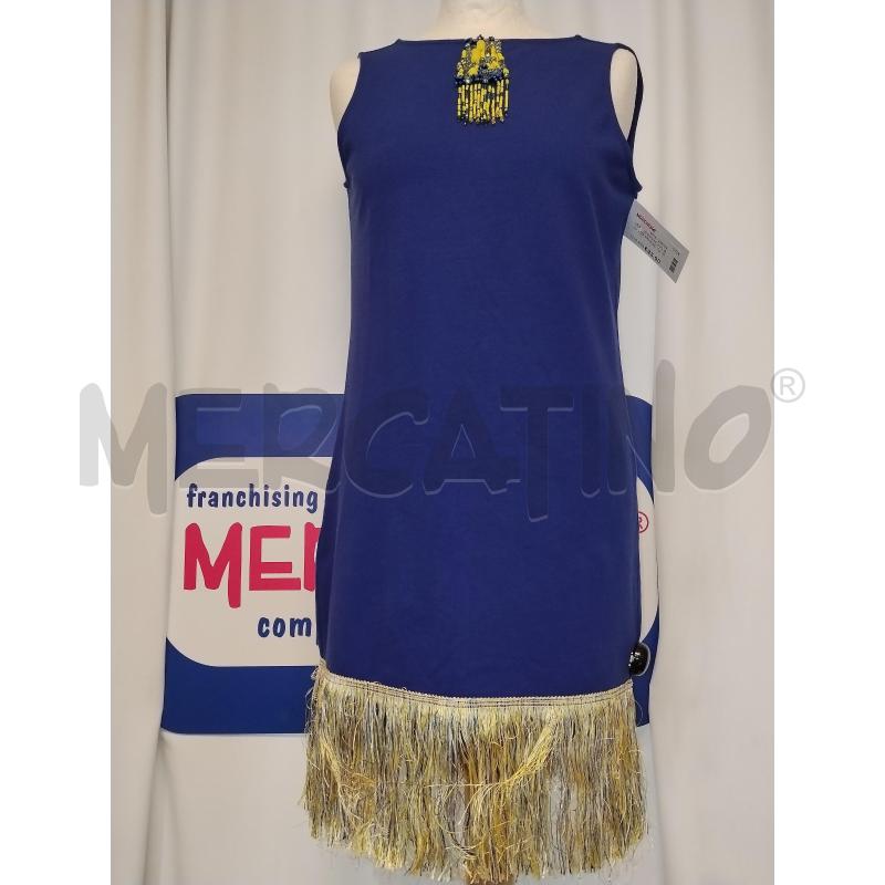 VESTITO DONNA JIJIL BLU CON FRANGE | Mercatino dell'Usato Catania stazione centrale 1