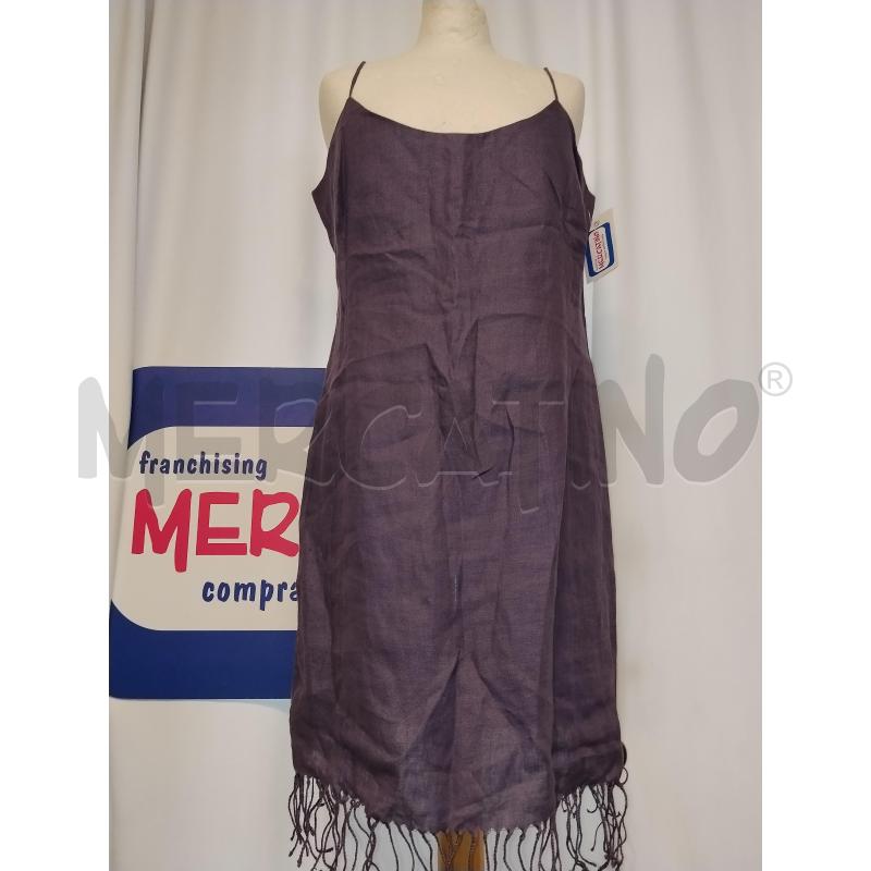 VESTITO DONNA LIST VIOLA DI LINO | Mercatino dell'Usato Catania stazione centrale 1