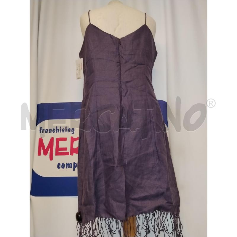 VESTITO DONNA LIST VIOLA DI LINO | Mercatino dell'Usato Catania stazione centrale 3