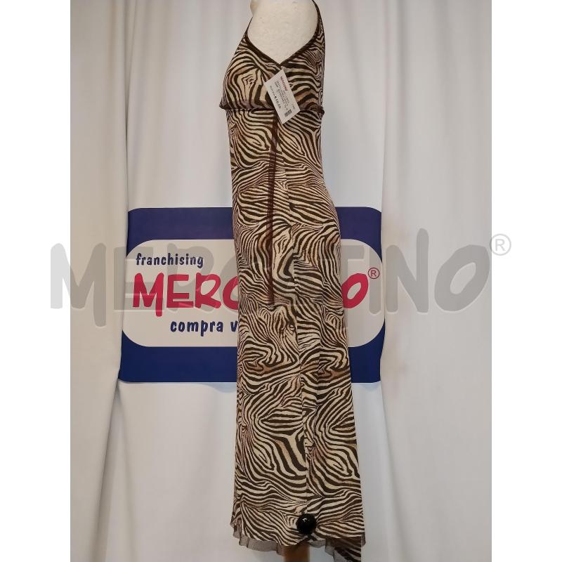 VESTITO DONNA LIUJO ZEBRATO MARRONE E BEIGE | Mercatino dell'Usato Catania stazione centrale 2