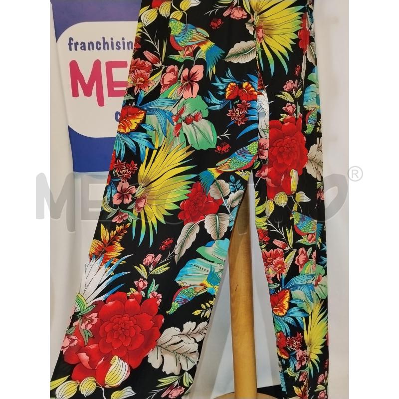 VESTITO DONNA LUNGO NERO A FIORI COLORATI  PINK FACTORY  | Mercatino dell'Usato Catania stazione centrale 3