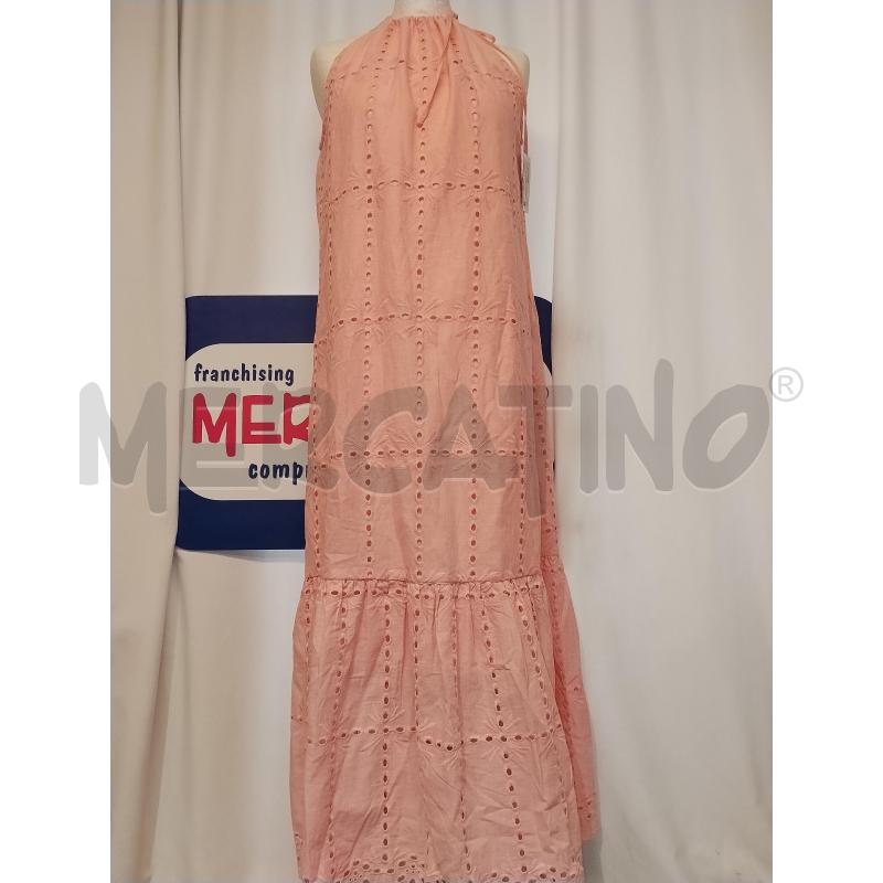 VESTITO DONNA LUNGO ROSA PIZZO SAN GALLO  | Mercatino dell'Usato Catania stazione centrale 1