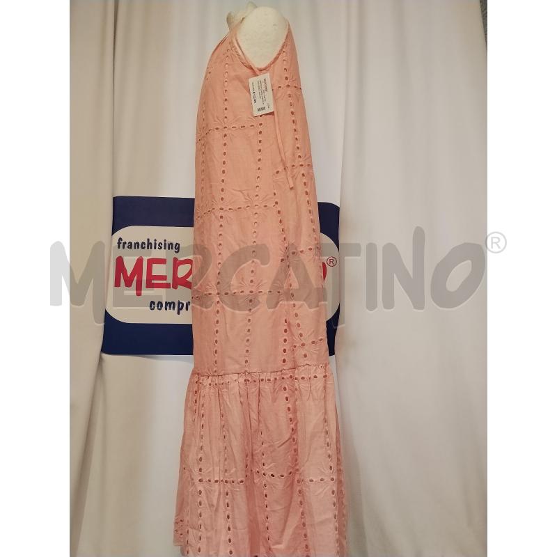 VESTITO DONNA LUNGO ROSA PIZZO SAN GALLO  | Mercatino dell'Usato Catania stazione centrale 2