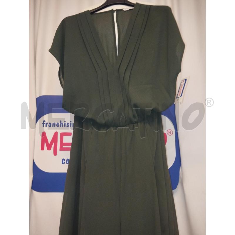 VESTITO DONNA LUNGO VERDE MILITARE A TUTA BELLUCCI | Mercatino dell'Usato Catania stazione centrale 2