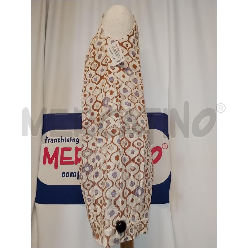 VESTITO DONNA MANILA GRACE BIANCO A FANTASIA MARRONE  | Mercatino dell'Usato Catania stazione centrale 2