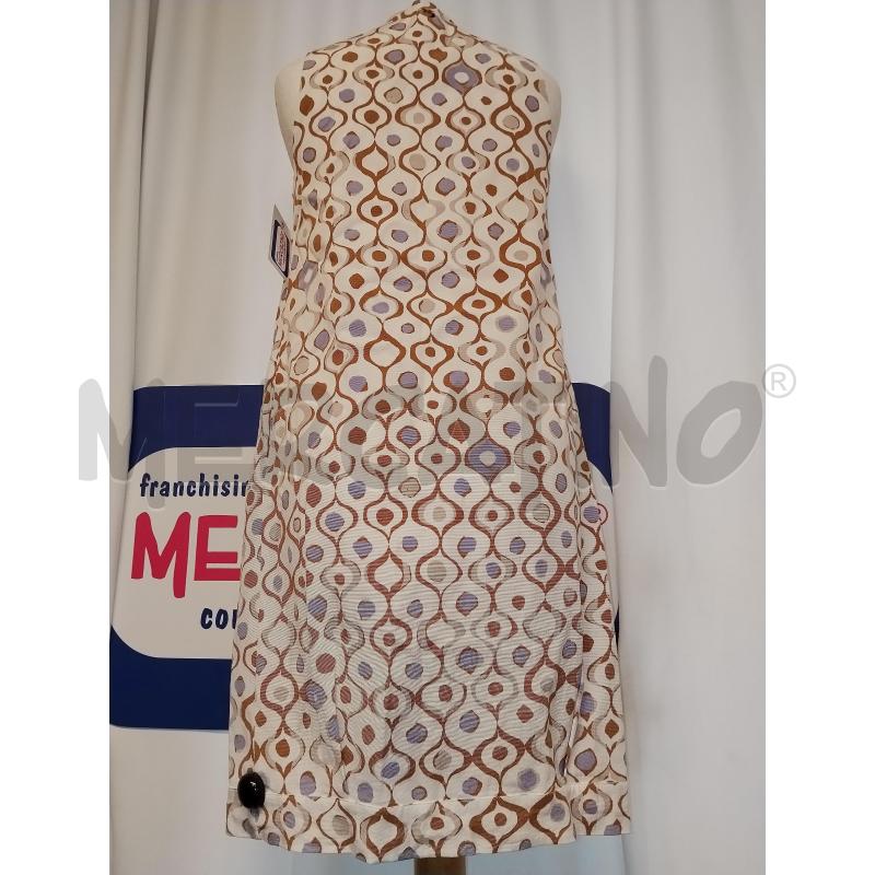 VESTITO DONNA MANILA GRACE BIANCO A FANTASIA MARRONE  | Mercatino dell'Usato Catania stazione centrale 3