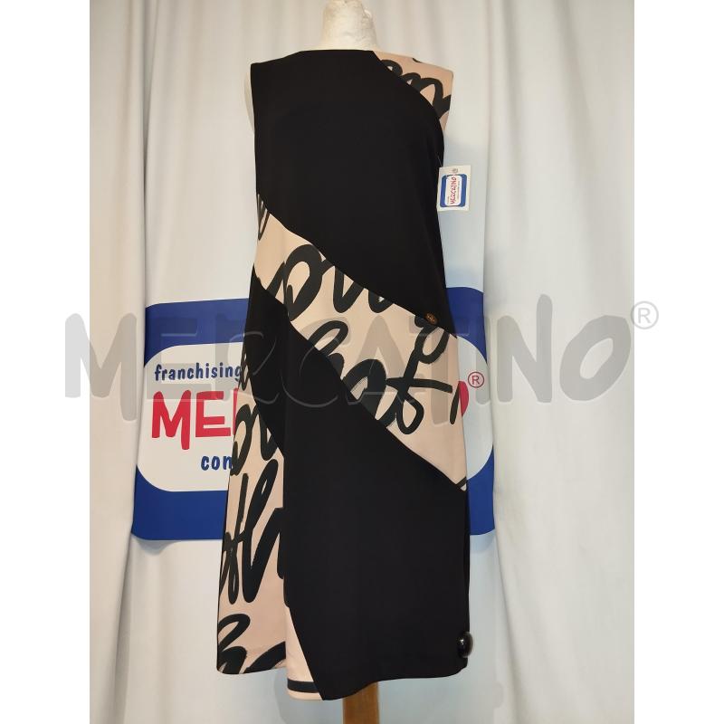 VESTITO DONNA MANUELA RIVA NERO E ROSA  | Mercatino dell'Usato Catania stazione centrale 1