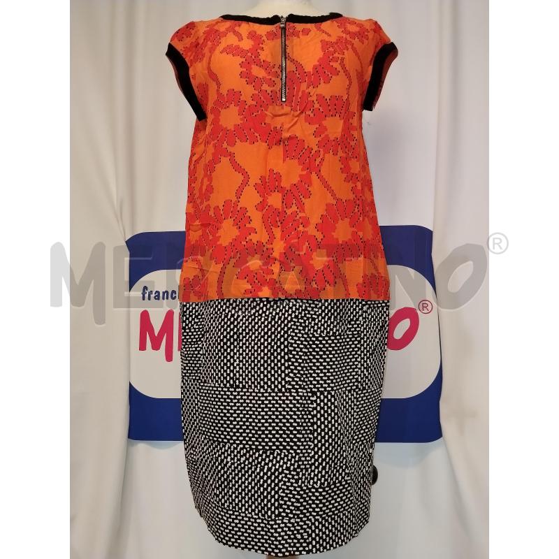 VESTITO DONNA MARELLA SPORT NERO E ARANCIO FANTASIA   | Mercatino dell'Usato Catania stazione centrale 1