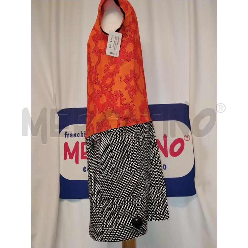 VESTITO DONNA MARELLA SPORT NERO E ARANCIO FANTASIA   | Mercatino dell'Usato Catania stazione centrale 2