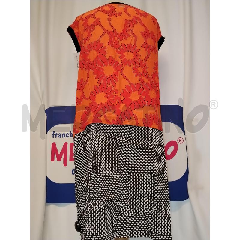 VESTITO DONNA MARELLA SPORT NERO E ARANCIO FANTASIA   | Mercatino dell'Usato Catania stazione centrale 3