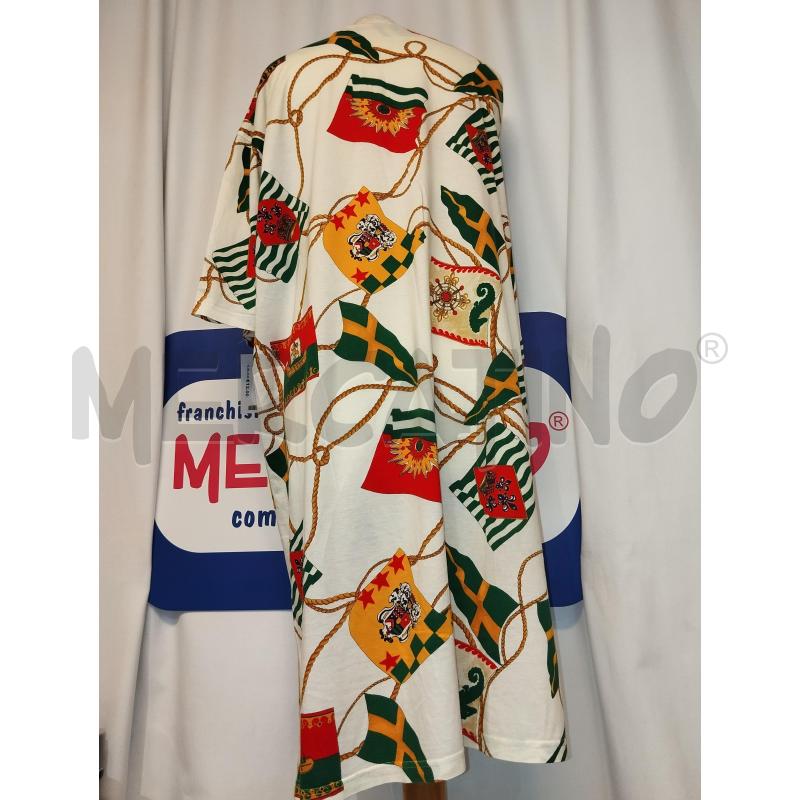 VESTITO DONNA MARINA RINALDI BIANCO A FANTASIA  | Mercatino dell'Usato Catania stazione centrale 3