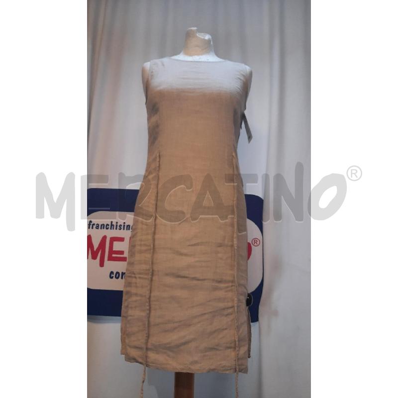 VESTITO DONNA MAX&CO BEIGE IN LINO | Mercatino dell'Usato Catania stazione centrale 1