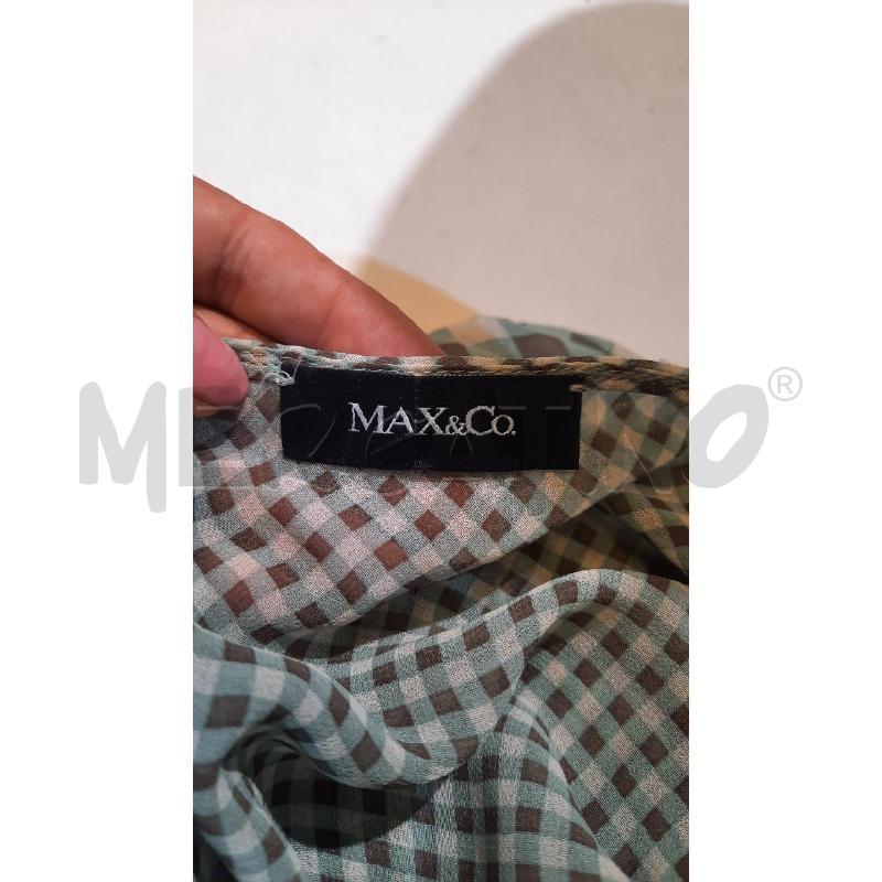 VESTITO DONNA MAX&CO VERDE A QUADRETTI  | Mercatino dell'Usato Catania stazione centrale 4