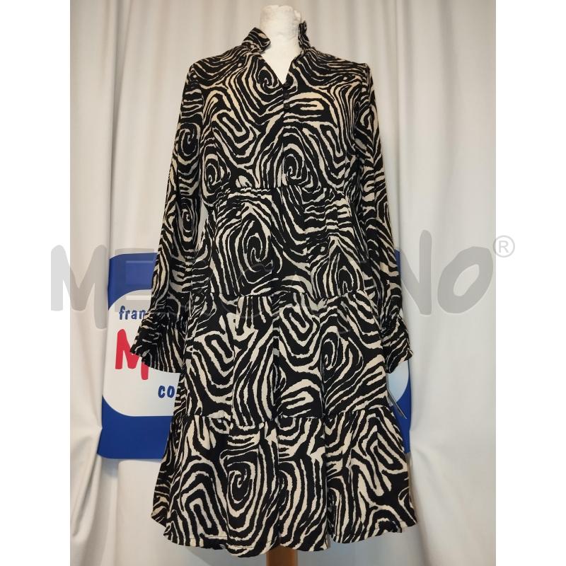 VESTITO DONNA MEG NERO A FANTASIA BEIGE | Mercatino dell'Usato Catania stazione centrale 1