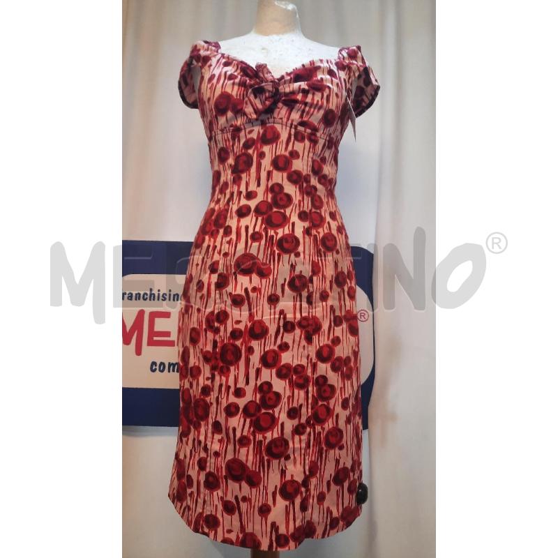 VESTITO DONNA MISS SIXTY ROSSO A FANTASIA  | Mercatino dell'Usato Catania stazione centrale 1