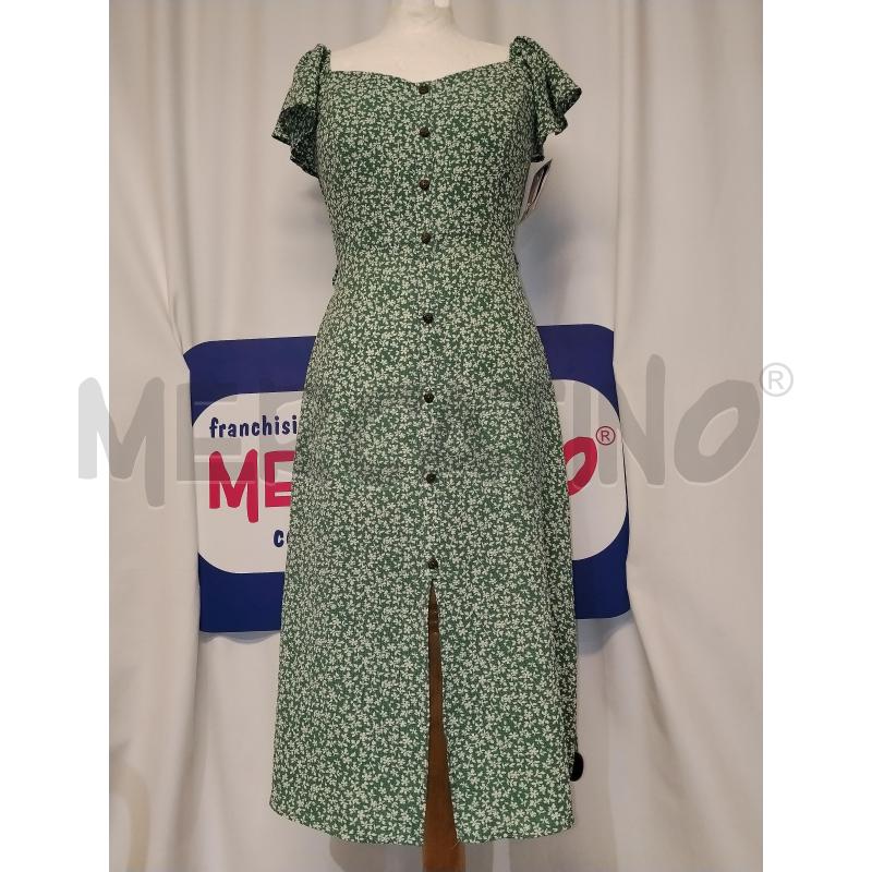 VESTITO DONNA MONTEAU VERDE A FIORELLINI | Mercatino dell'Usato Catania stazione centrale 1