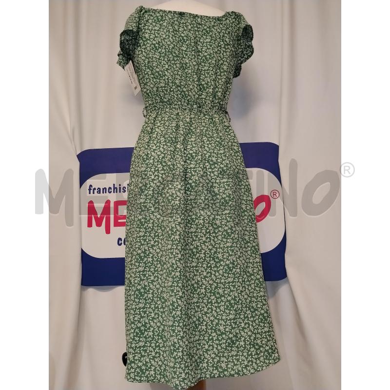 VESTITO DONNA MONTEAU VERDE A FIORELLINI | Mercatino dell'Usato Catania stazione centrale 3