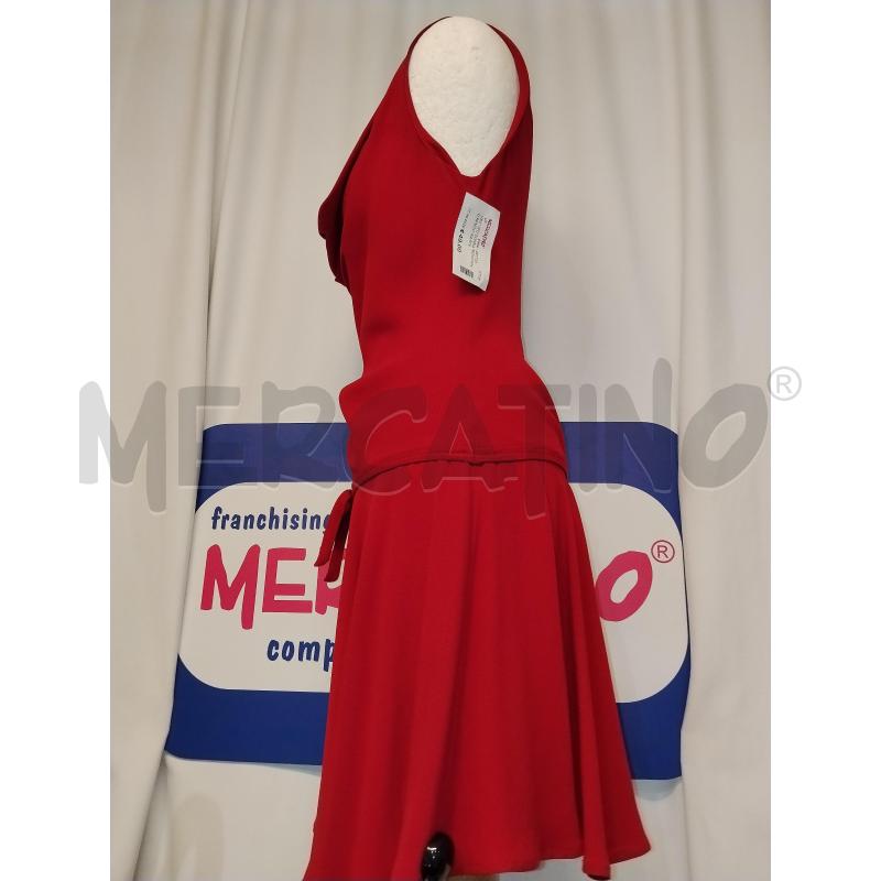 VESTITO DONNA MOSCHINO ROSSO DA RIV | Mercatino dell'Usato Catania stazione centrale 2