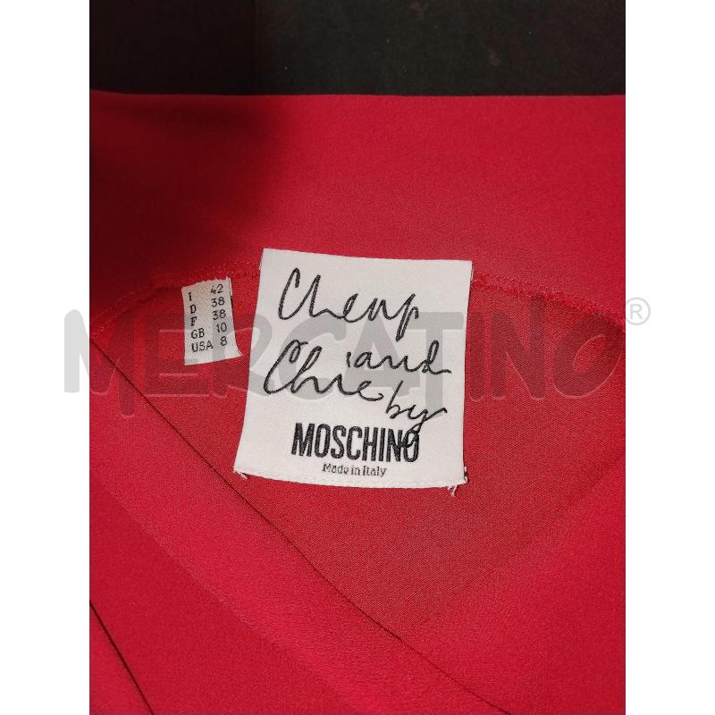 VESTITO DONNA MOSCHINO ROSSO DA RIV | Mercatino dell'Usato Catania stazione centrale 4