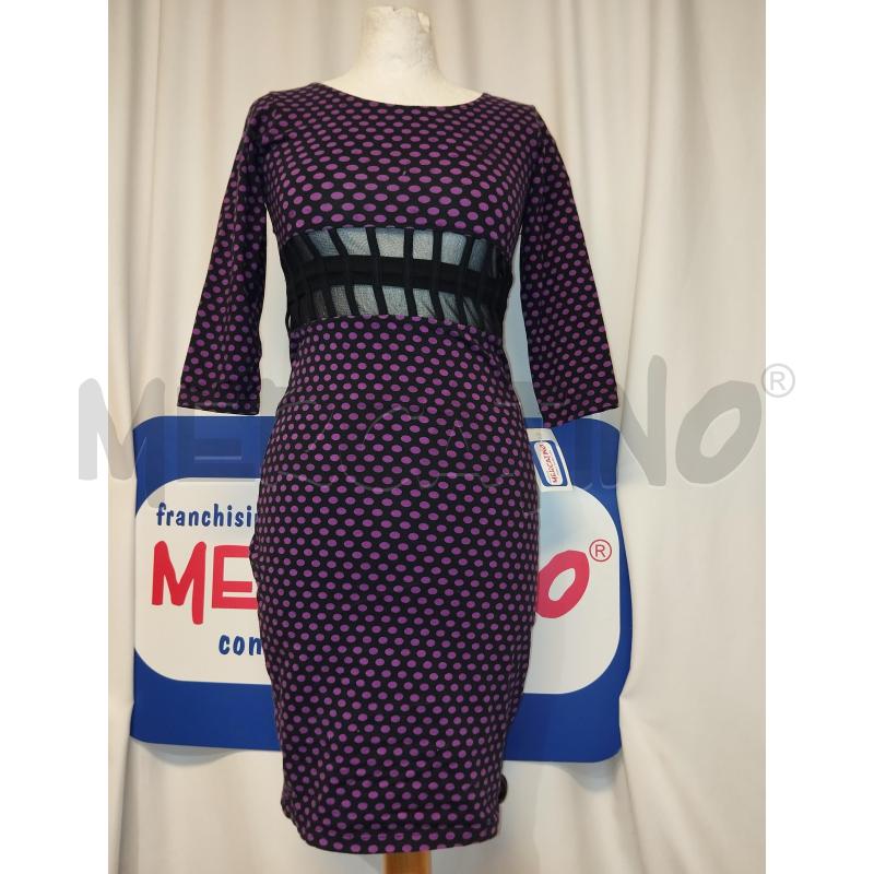 VESTITO DONNA MOTEL A POIS VIOLA | Mercatino dell'Usato Catania stazione centrale 1