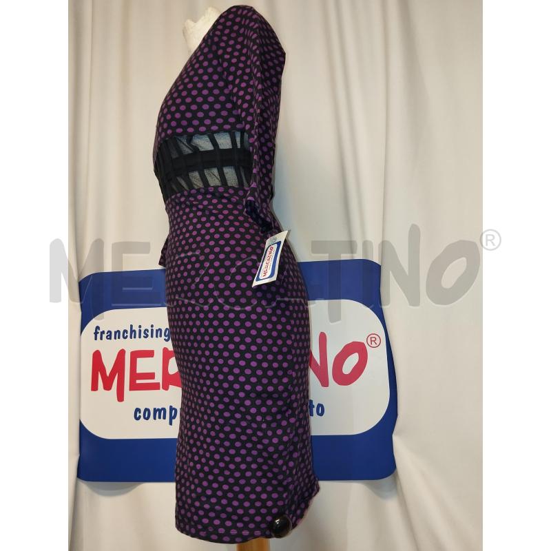 VESTITO DONNA MOTEL A POIS VIOLA | Mercatino dell'Usato Catania stazione centrale 2