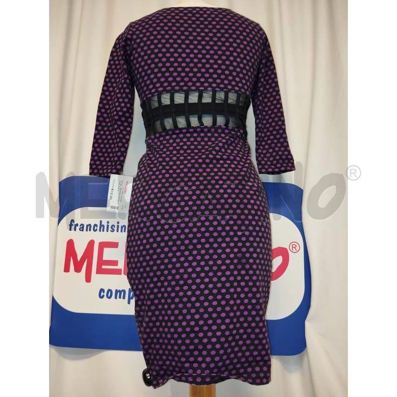 VESTITO DONNA MOTEL A POIS VIOLA | Mercatino dell'Usato Catania stazione centrale 3