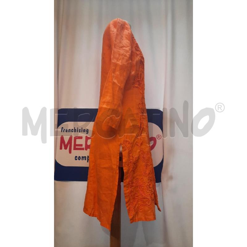 VESTITO DONNA NARA CAMICIE ARANACIONE RICAMATO | Mercatino dell'Usato Catania stazione centrale 2