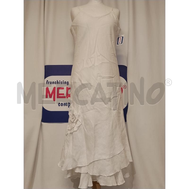 VESTITO DONNA NATURAL B BIANCO  | Mercatino dell'Usato Catania stazione centrale 1