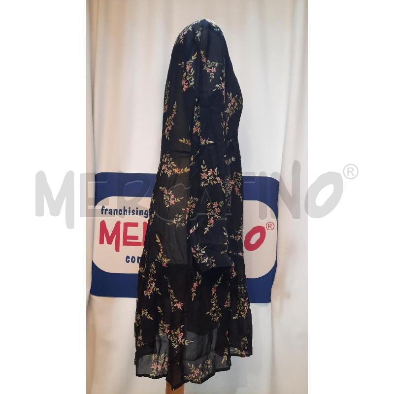 VESTITO DONNA NERO A FIORI  SERAPHINE  | Mercatino dell'Usato Catania stazione centrale 2