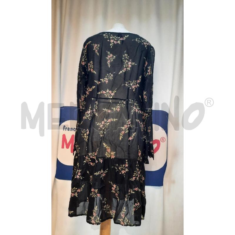 VESTITO DONNA NERO A FIORI  SERAPHINE  | Mercatino dell'Usato Catania stazione centrale 3