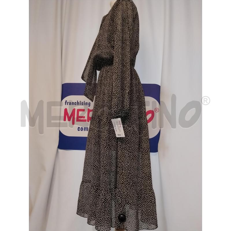 VESTITO DONNA NERO A POIS BIANCO MANICA LUNGA | Mercatino dell'Usato Catania stazione centrale 2