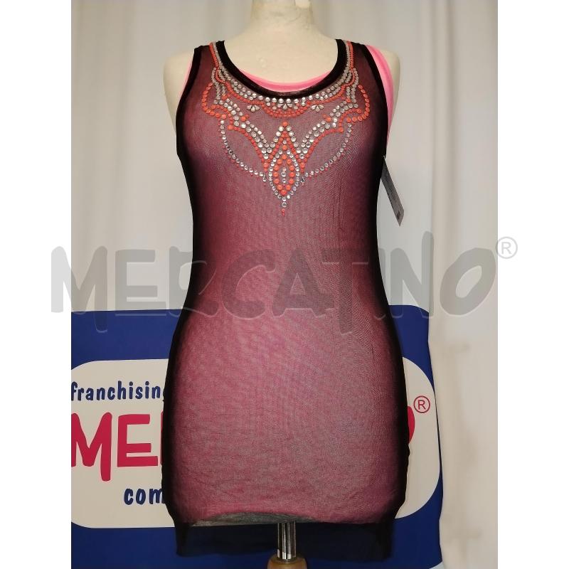 VESTITO DONNA NERO CON SOTTANINA ROSA PINKO  | Mercatino dell'Usato Catania stazione centrale 1