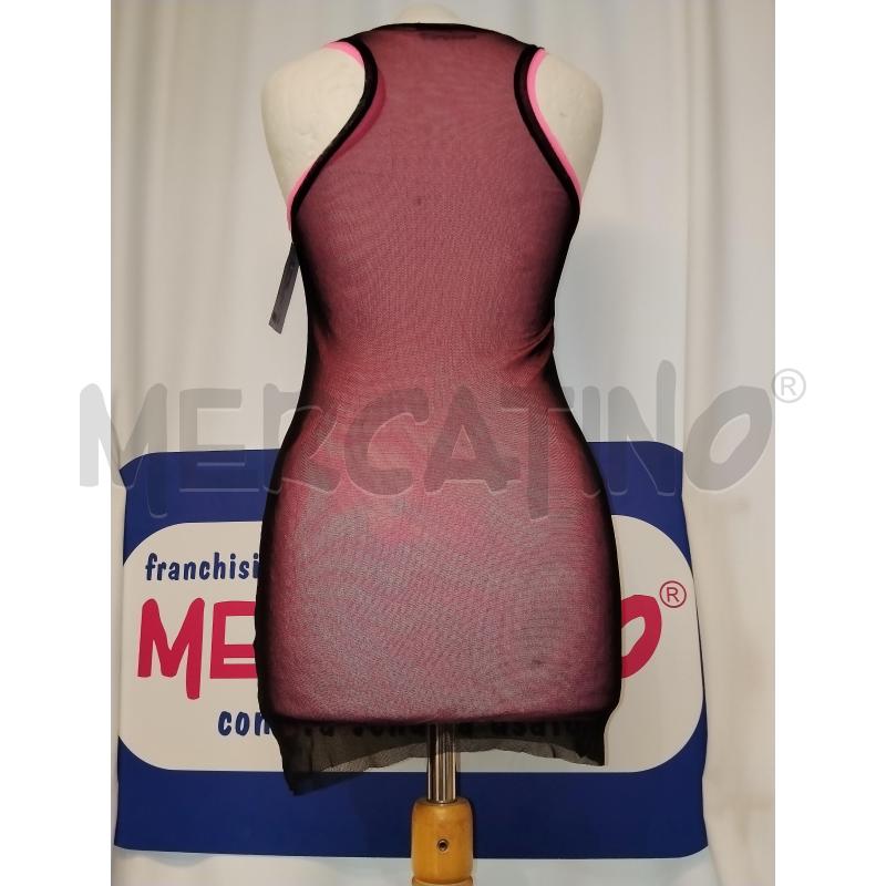 VESTITO DONNA NERO CON SOTTANINA ROSA PINKO  | Mercatino dell'Usato Catania stazione centrale 3
