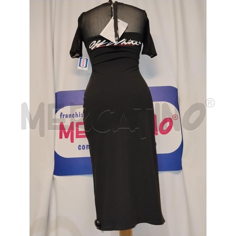 VESTITO DONNA NERO OFF WHITE  | Mercatino dell'Usato Catania stazione centrale 3