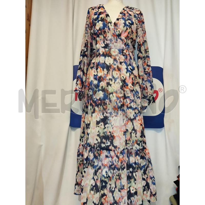 VESTITO DONNA ONLY LUNGO  BIANCO E BLU A FANTASIA  | Mercatino dell'Usato Catania stazione centrale 3