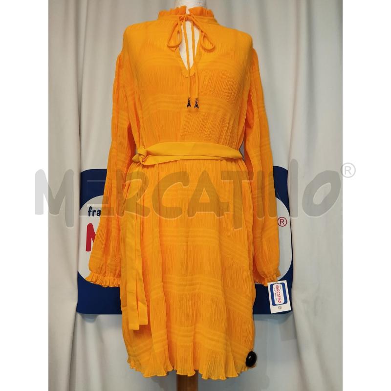 VESTITO DONNA PATRIZIA PEPE CON SOTTOVESTE E CINTURA ARANCIONE | Mercatino dell'Usato Catania stazione centrale 1