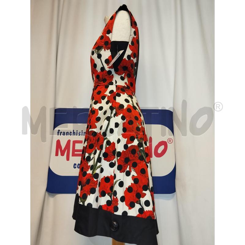 VESTITO DONNA SANDRO FERRONE A FANTASIA ROSSO A POIS NERO | Mercatino dell'Usato Catania stazione centrale 2