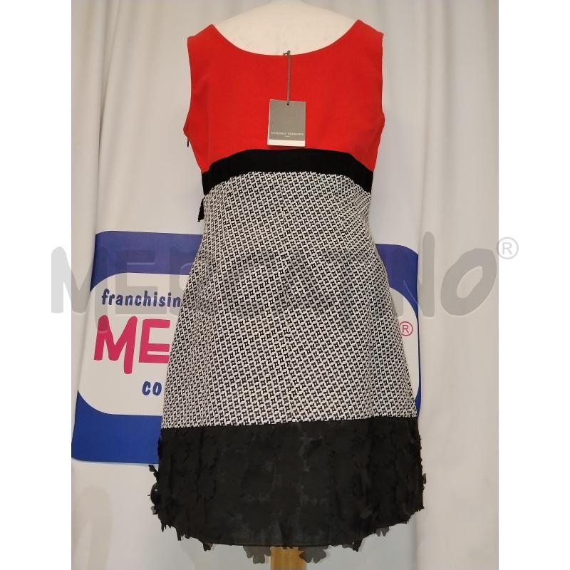 VESTITO DONNA SANDRO FERRONE CORALLO  E NERO | Mercatino dell'Usato Catania stazione centrale 3