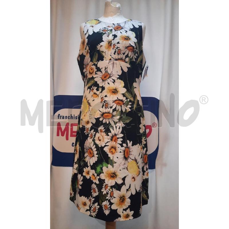 VESTITO DONNA SANDRO FERRONE NERO CON MARGHERITE | Mercatino dell'Usato Catania stazione centrale 1
