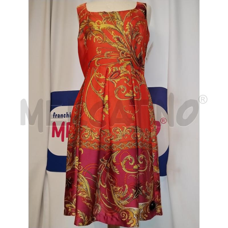 VESTITO DONNA SELECT ARANCIONE A FANTASIA | Mercatino dell'Usato Catania stazione centrale 1