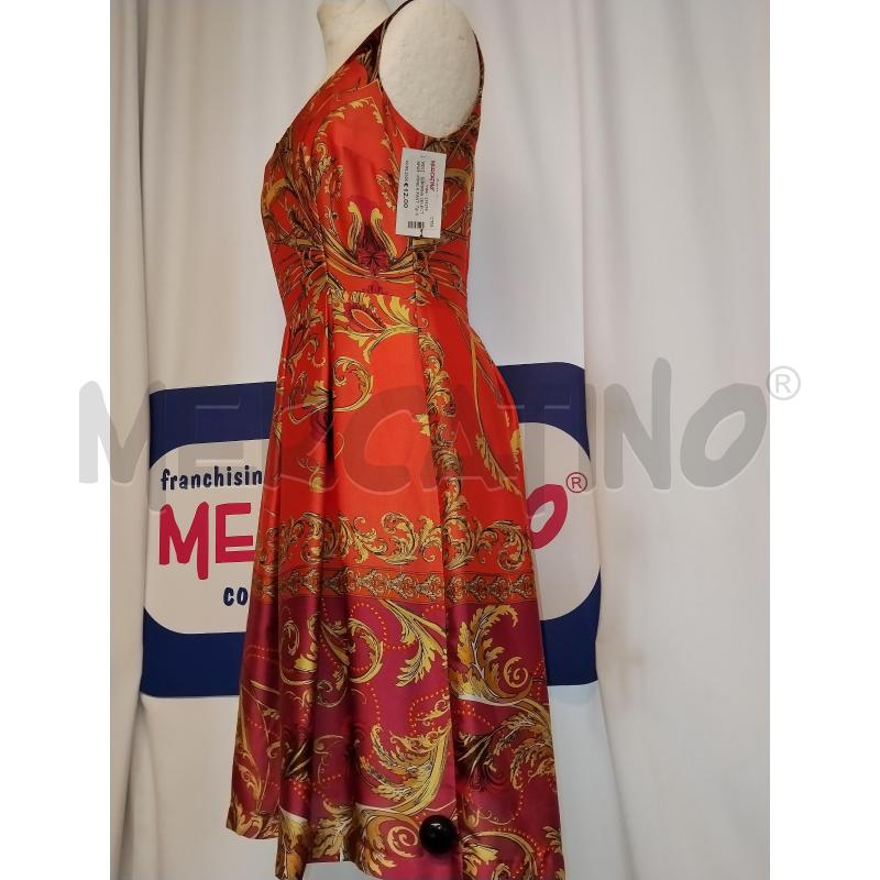 VESTITO DONNA SELECT ARANCIONE A FANTASIA | Mercatino dell'Usato Catania stazione centrale 2