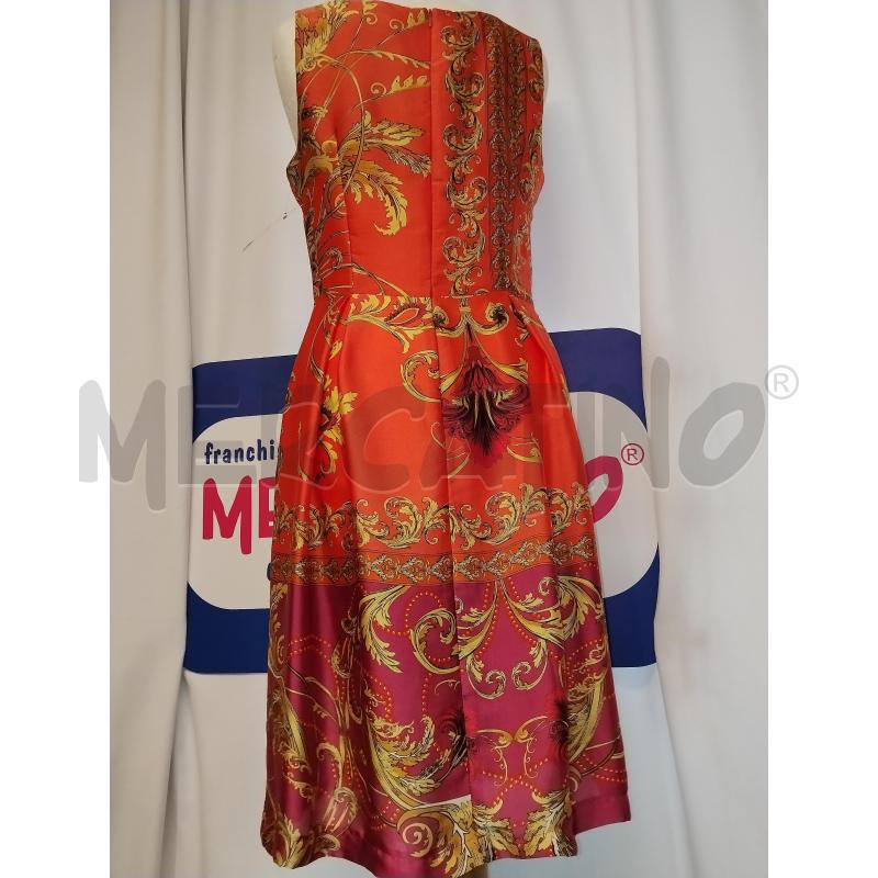 VESTITO DONNA SELECT ARANCIONE A FANTASIA | Mercatino dell'Usato Catania stazione centrale 3