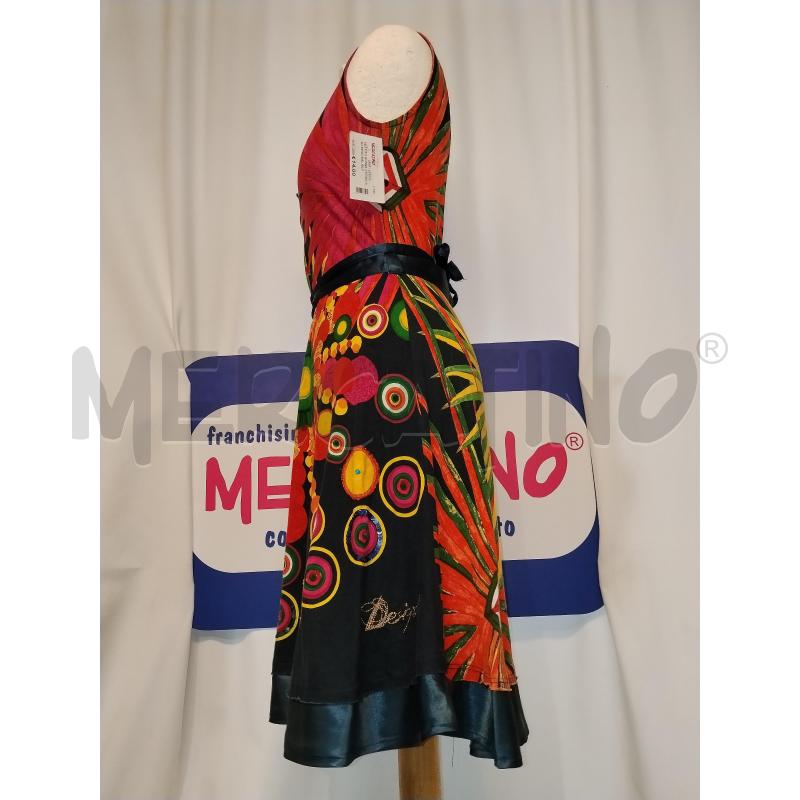 VESTITO DONNA SMANICATO DESIGUAL BLU  | Mercatino dell'Usato Catania stazione centrale 2